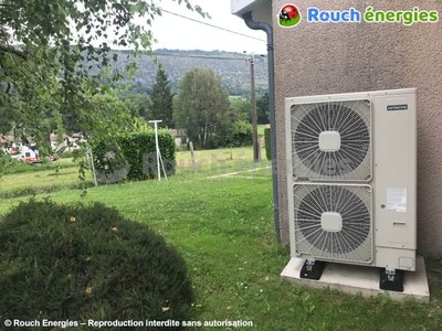 PAC air-eau chauffage et ECS au Cussol à Foix en Ariège