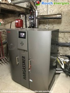 Chaudière à granulés Hargassner installée à Dun, en Ariège
